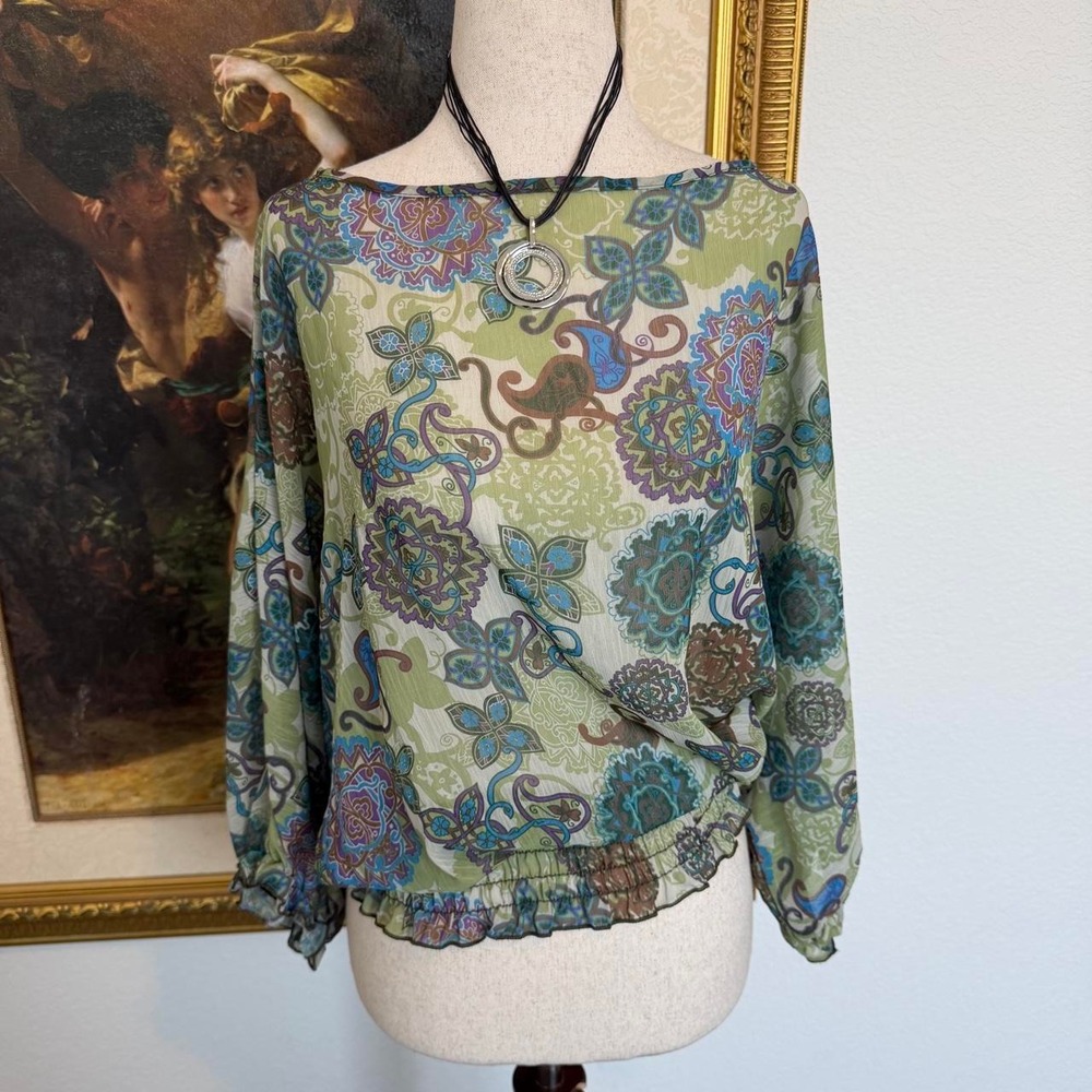 Y2K Whimsi Sheer Fairy Batwing Top